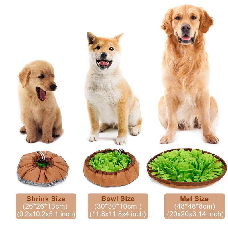 inRobert Snuffle Mat for Dogs, Dog Snuffle Mat for Puppies Feeding Mats for Dogs Interactive Toys Hand Woven Soft Pet Nose Smell Puzzles Bowl Snuffle Blanket Dog Puzzle Toys - PawsPlanet Australia