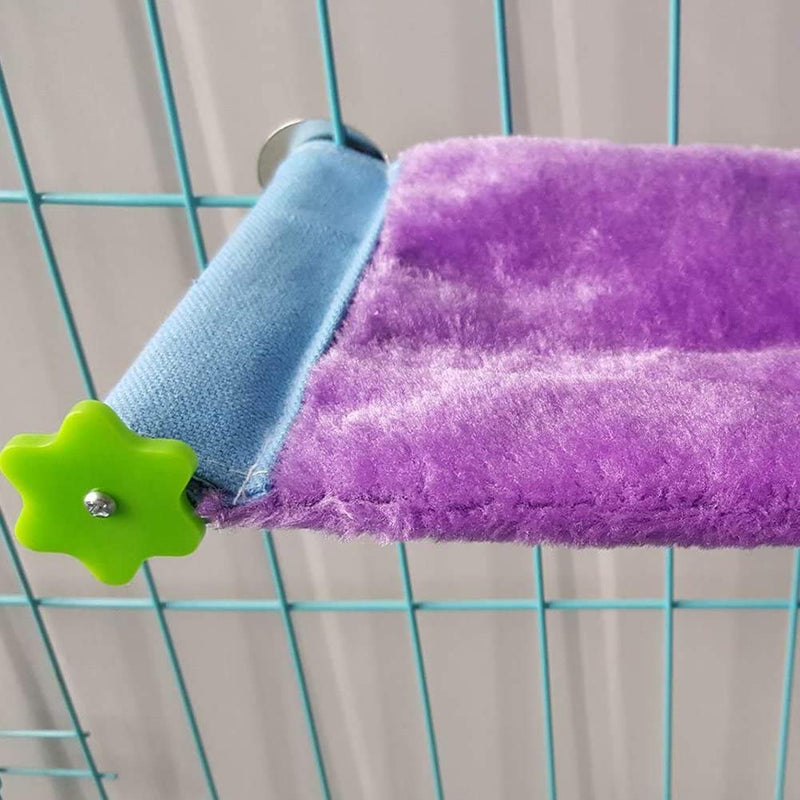 Wonninek Warm Bird Nest House Bed Hut Mat Hammock Toy for Parrots Budgie Parakeet Cockatiel Conure Cockatoo African Grey parrot (S, Purple) S - PawsPlanet Australia