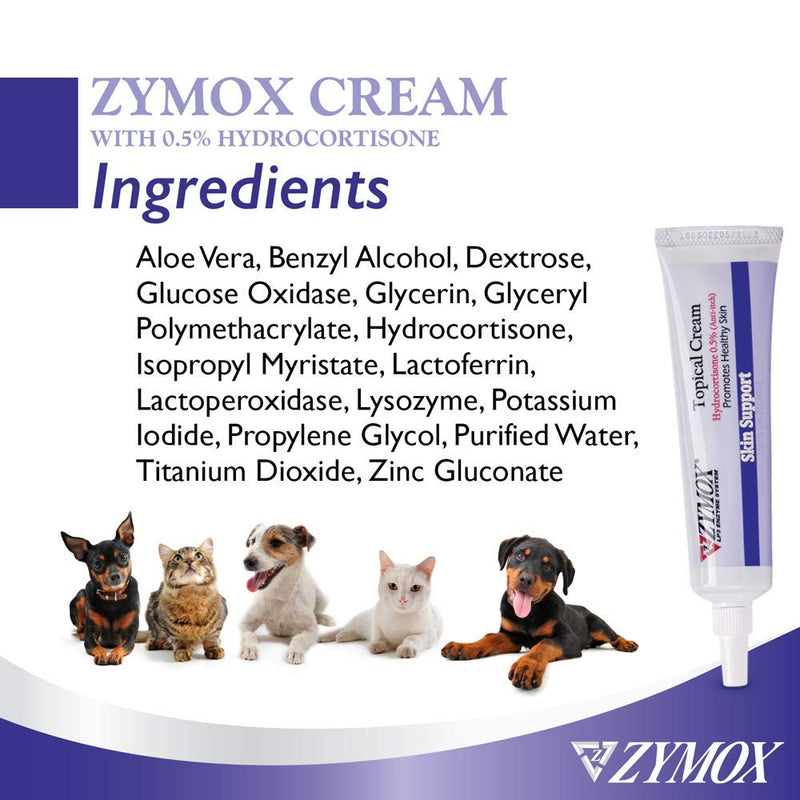 ZYMOX Topical Cream Infection and Wound Care 1 oz. Net wt 1 Ounce - PawsPlanet Australia