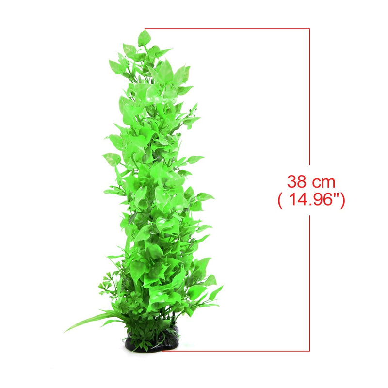 [Australia] - uxcell Green Plastic Plant Decor Aquarium Terrarium Landscape Ornament for Reptiles 