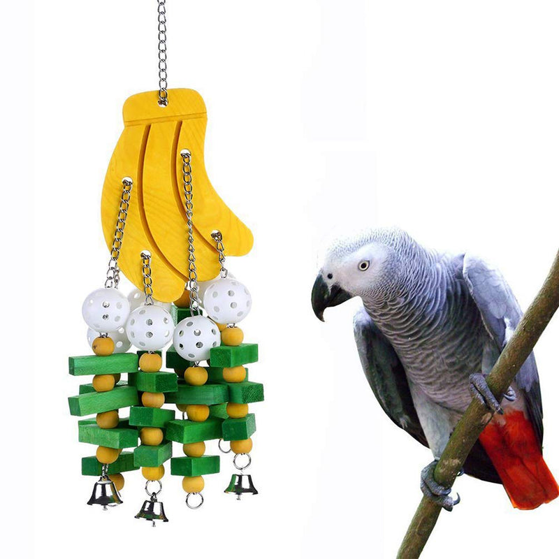 [Australia] - Keersi Medium Large Bird Chew Toy Wood Block for Parrot Parakeet Cockatiel Conure Cockatoo African Grey Macaw Eclectus Amazon Lovebird Finch Canary Budgie Cage 