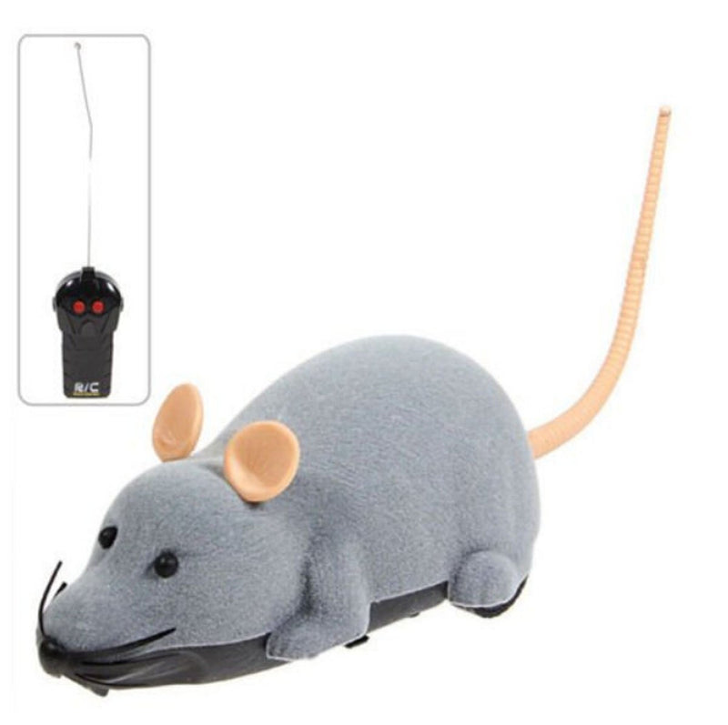 [Australia] - Fusicase Toys, Fashion Cool Style New Remote Control Rat Mouse Wireless Toy for Cat Kitten Dog Pet Novelty Gift Trick/Playing with Cat(Gray) Gray 