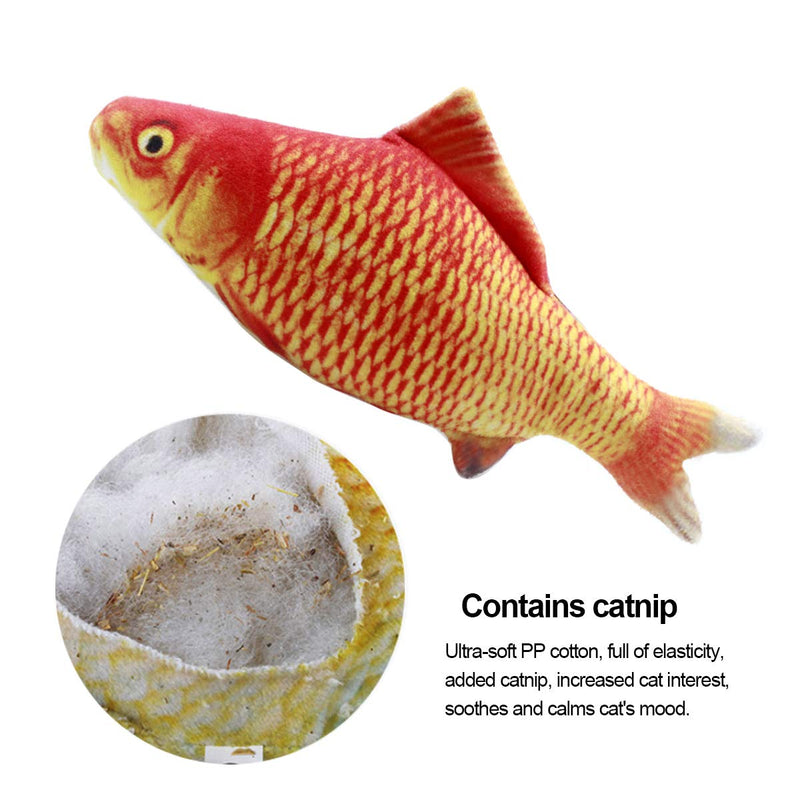 Natuce 5PCS Catnip Fish Toys for Cat, 20 cm Cat Toys, Cat Fish Pillow, Cat Catnip Toys, Cat Chew Toys, Pet Toy, Cat Pillow, Fish Toy, Teeth Cleaning, Interactive Plush Cat Toys, for Cat, Puppy, dog A-20CM - PawsPlanet Australia
