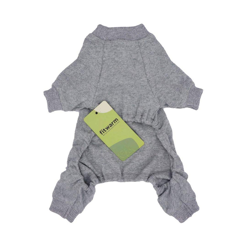 [Australia] - Fitwarm Dog Clothes 2-Pack Daddy Mommy is My Superhero Pet Clothes for Dog Pajamas Onesies Cat Jumpsuits PJS Cotton Grey XXL 