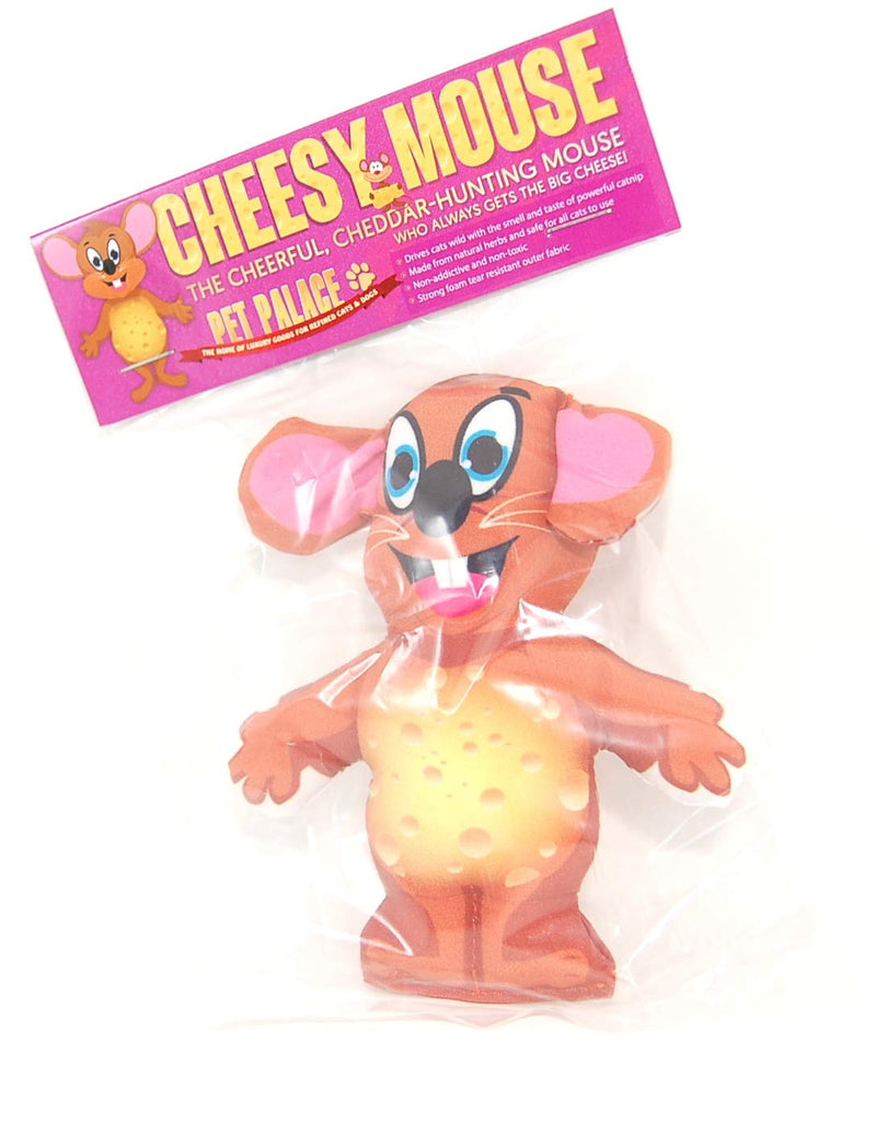 Pet Palace Cheesy Mouse, the cheerful cheddar-hunting super strong catnip toy for cats - PawsPlanet Australia