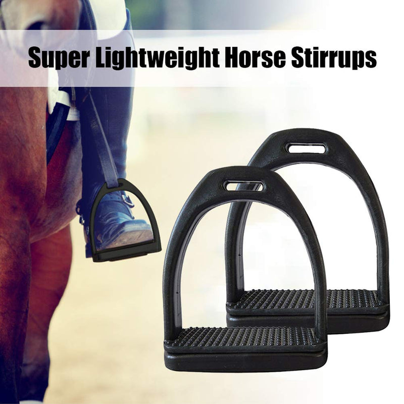 LYXMY Horse Stirrups,1 Pair Lightweight Wide Track Horse Riding Stirrup with Non-slip Rubber Pad Equestrian Supplies for CHIldren or Adults - PawsPlanet Australia