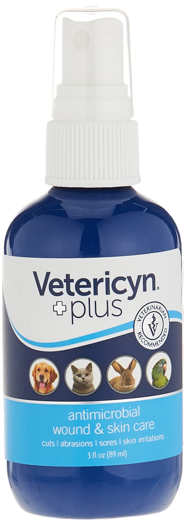 Vetericyn Plus VF Wound and Skin Care Hydrogel, 120 ml & Wound and Skincare - Liquid Spray - 89ml 120 ml (Pack of 1) + Wound and Skincare - Liquid Spray - 89ml - PawsPlanet Australia