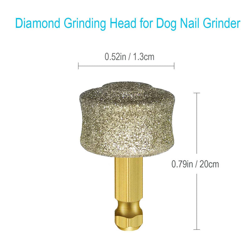 [Australia] - HURRYWU Nail Grinder Replacement-Dog Nail Grinder Replacement Heads for Paw Grooming-Pet Nail Trimmer for Small and Medium Dogs 