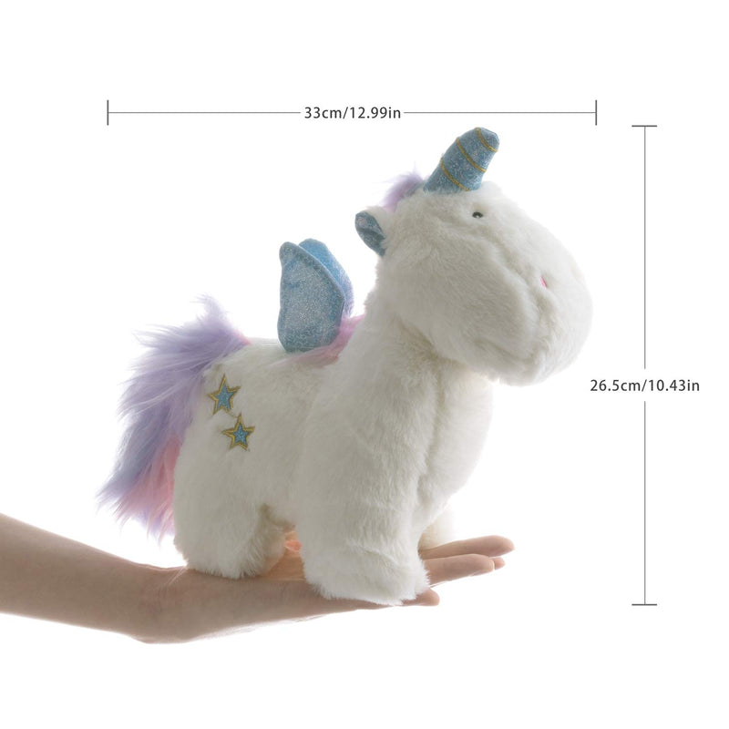 MORUDO Squeaky Dog Toy Plush Unicorn Attractive Accompany Doggy - PawsPlanet Australia