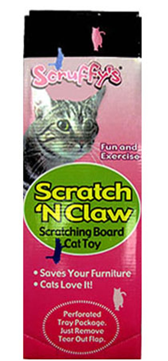 [Australia] - Boss Pet Scruffy's Scratch 'N Claw Cat Scratching Board Cat Toy 