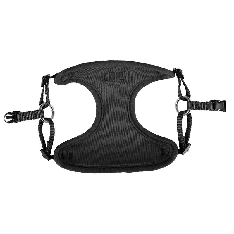 [Australia] - PUPTECK Harness for Small Dogs - Leash Set Adjustable Soft Mesh Pet Vest for Walking Black X-Small 