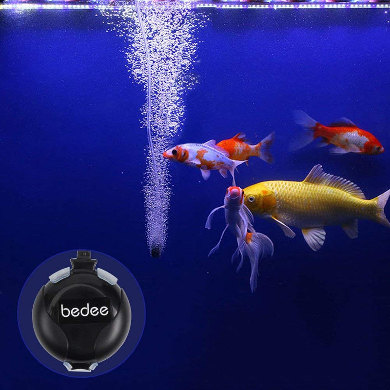 [Australia] - bedee Mini Fish Air Pump for Aquarium Ultra Silent High Energy Saving Quiet Oxygen Air Pump Aquarium for Fish Tank with Air Stone and Silicone Tube 