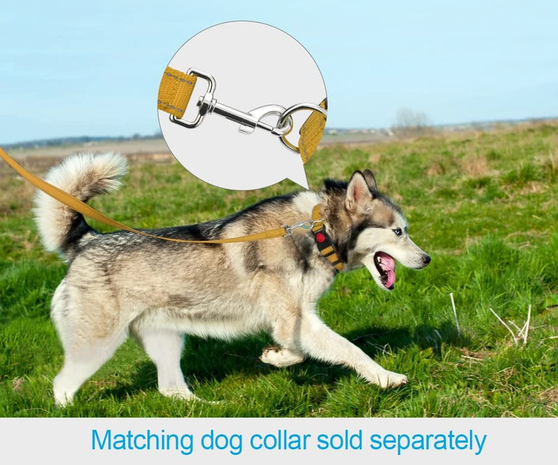 Taglory Dog Leash Small Dogs Lightweight | Double-sided reflective | Padded handle | Up to 10kg | 1.8mx 2cm | Brown 1.8 mx 2.0 cm (pack of 1) - PawsPlanet Australia