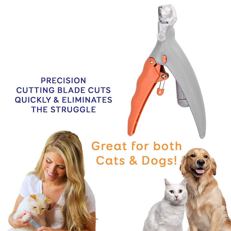 Queta Pet Nail Clipper, Dog Nail Trimmer and Toenail Clippers, Pet Nail Scissor Great for Cats & Dogs, Features LED Light - PawsPlanet Australia