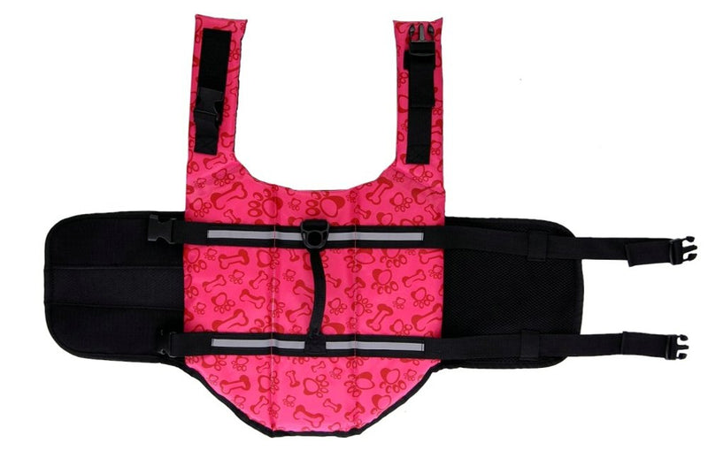[Australia] - Surblue Dog Life Vest Jacket,Preserver Pet Safety Coat Adjustable Belt for Swimming,Boating X-Small Pink-g 