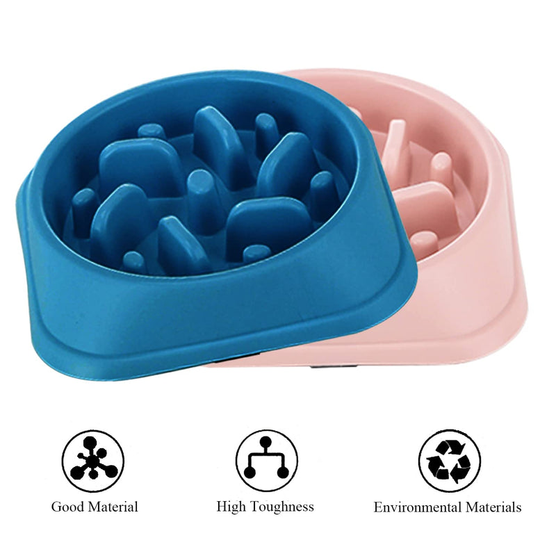 Suhaco Dog Slow Feeder Bowl Interactive Maze Feeding Dogs Puzzle Anti-Overeating Bowls (M, Dark Blue) M - PawsPlanet Australia