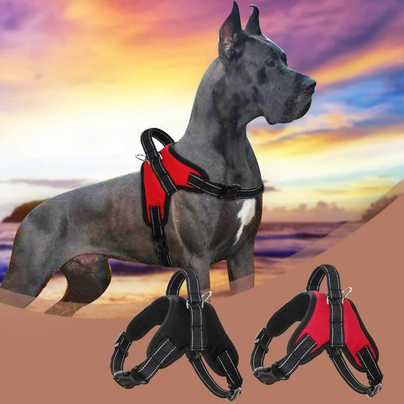 SpeedPets Adjustable Padded Strong Reflective No Pull Pet Dog Harness (Small, Black) Small - PawsPlanet Australia