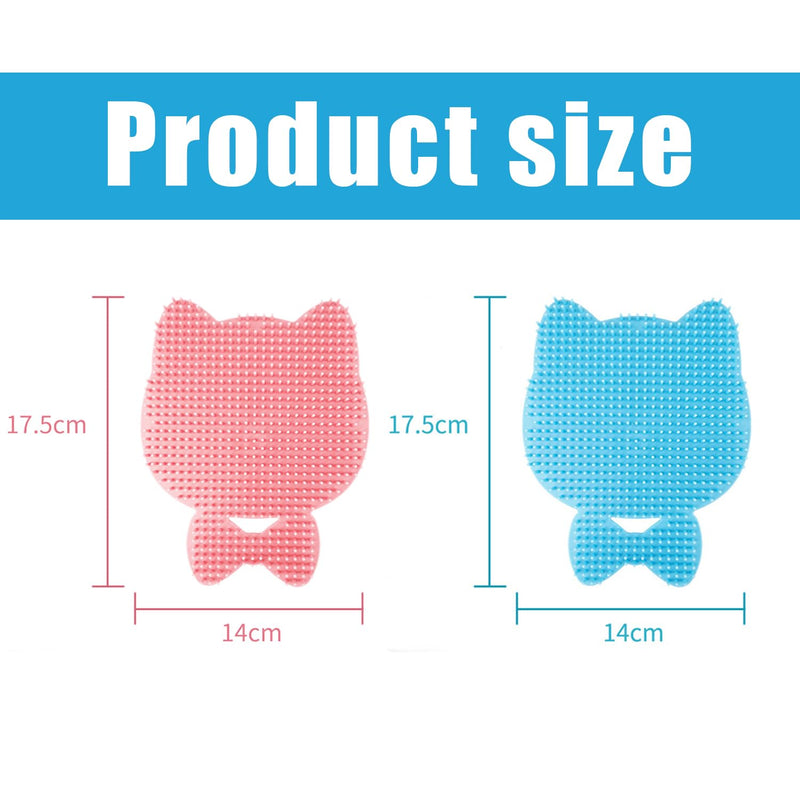 Cat Brush Massage Hair Removal Care Device - Cat Back Care Massager Cat Self Groomer for Massage Grooming and Playing Toy Brush for Kittens and Small Dogs, Pack of 2 - PawsPlanet Australia