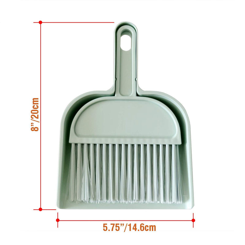[Australia] - RYPET Cage Cleaner for Guinea Pigs, Hamsters, Chinchillas, Rabbits, Reptiles, Hedgehogs and Other Small Animals - Mini Dustpan and Brush Set Cleaning Tool for Animal Waste (1 Pack) Blue 