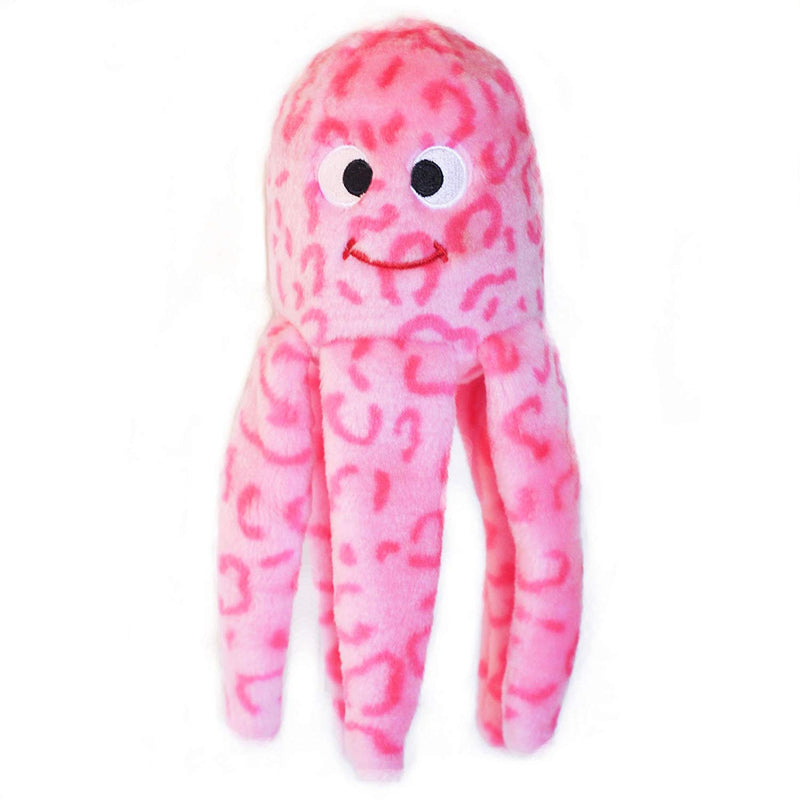 [Australia] - ZippyPaws - Floppy Jelly Squeaky Plush Dog Toy, Pink 