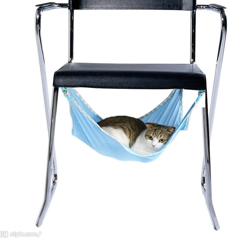 [Australia] - Winnsty Cat Hammock Summer Breathable Mesh Pet Hammock Bed, Under Chair Hammock Cradle Crib for Small Animals 