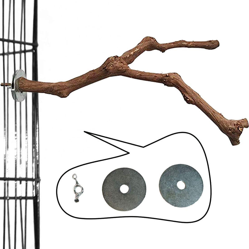 PINVNBY Bird Perch Stand,Parrot Perches,Natural Birdcages Standing Climbing Paw Grinding Wood Branch Stick Cage Accessories Toys for Parakeet Lovebirds Budgies Cockatiels Finches Types-A - PawsPlanet Australia