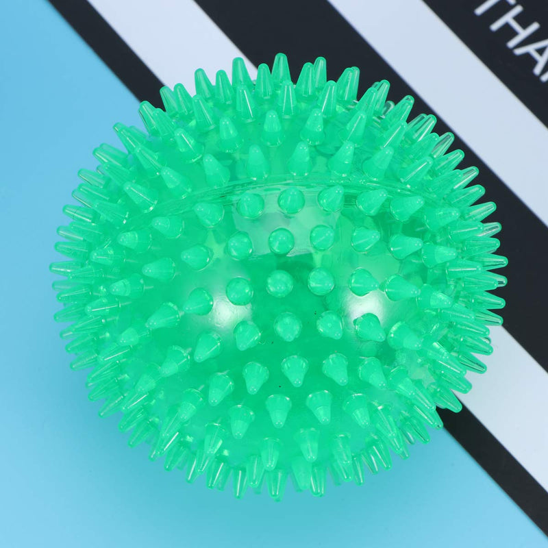 UEETEK Dog Toy Squeakers Ball Spikey Ball Squeaky Ball with High Bounce 10cm(Green) - PawsPlanet Australia