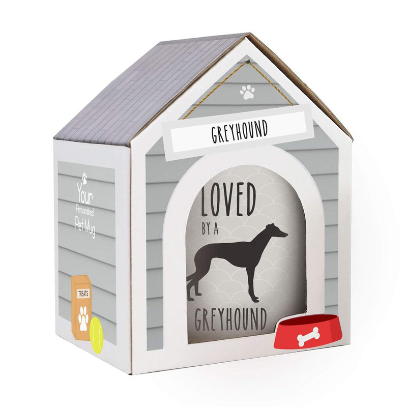 Splosh Precious Pets Mug Collection – Greyhound, Grey and Black Ceramic Mug with Pet Silhouette, Gift Boxed, Dishwasher Safe - PawsPlanet Australia