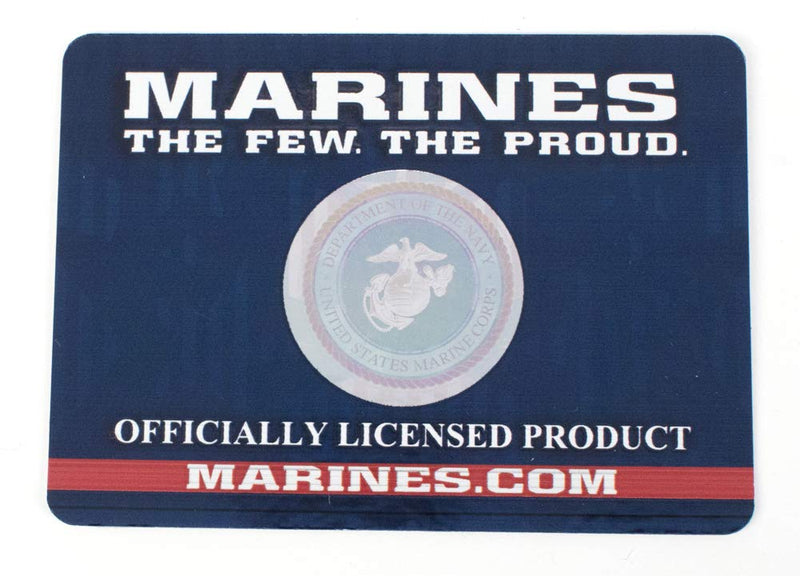 [Australia] - Buttonsmith USMC Dog Collar - Fadeproof Printing, Military Grade Buckle - Officially Licensed - Made in The USA Medium Wide Collar (13"-21" long, 1" wide) Marines Red 