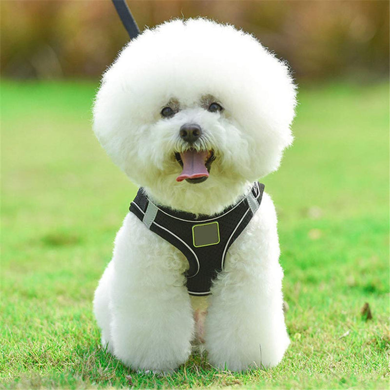 [Australia] - ROWAI Step-in Dog Harness All Weather Mesh Step in Vest Harness for Small and Medium Dogs by Best Pet Supplies XS Black 