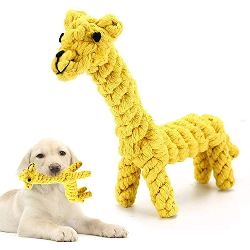 3 Pack Dog Rope Toys, Pet Puppy Chew Toys for Teething Boredom Dogs Rope Ball Knot Training Teeth Dogs Treats Toys Dog Gifts(Duck, Lion,Deer) - PawsPlanet Australia