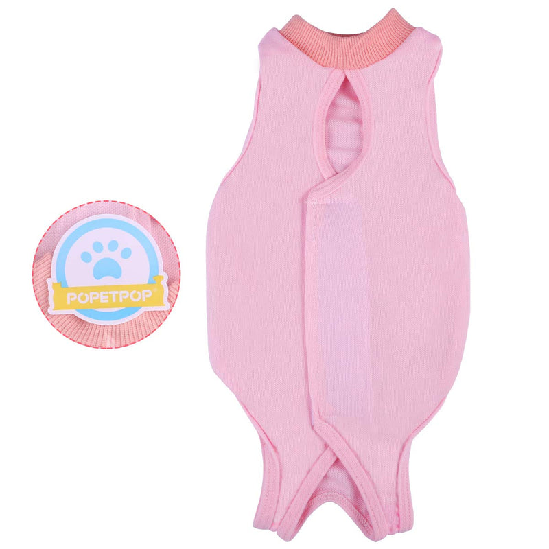 [Australia] - Professional Breathable Cat Recovery Suit for After Surgery Wear, Anti-Lick Kitten Medical Surgical Suit, Weaning Suit for Cats - Size M (Pink) 