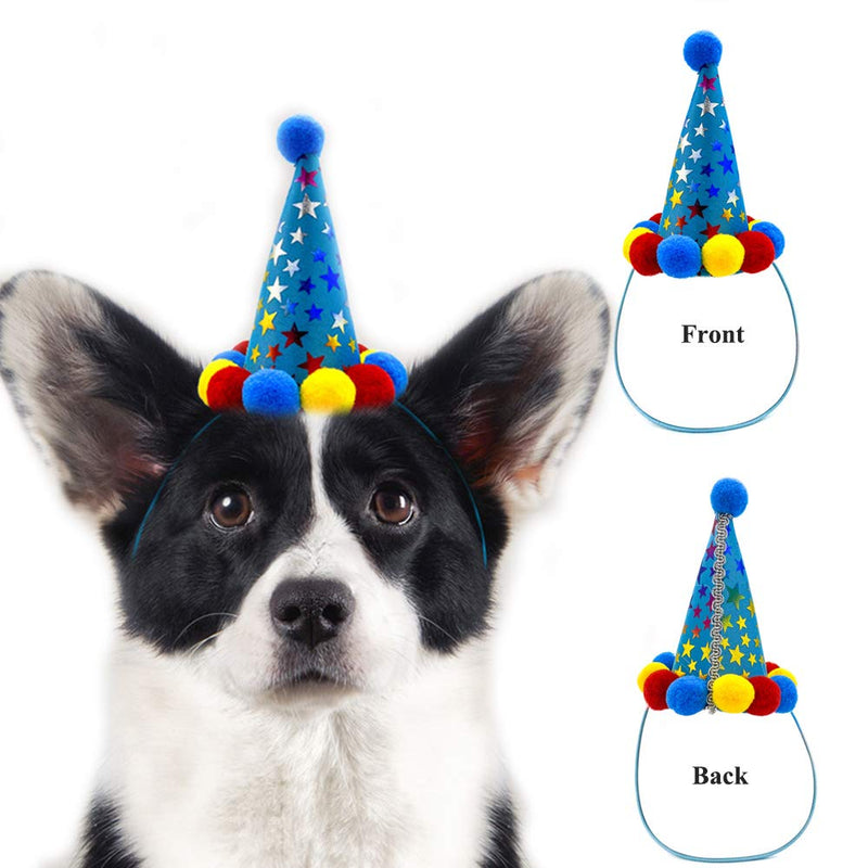 IDOLPET Dog Birthday Boy Bandana Hat Toy Set Pet Happy Birthday Party Supplies Triangle Bibs with Cute Bone Dog Birthday Scarf Accessories and Decoration for Doggy Large Dog – Blue… - PawsPlanet Australia