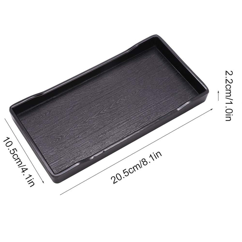 Reptile Bowl, Anti-Slip Square Food and Water Feeder Plastic Pets Feeding Plat Dish for Tortoise Lizard Chameleon Iguana 8.1x4.1x1 inch(Black) Black - PawsPlanet Australia