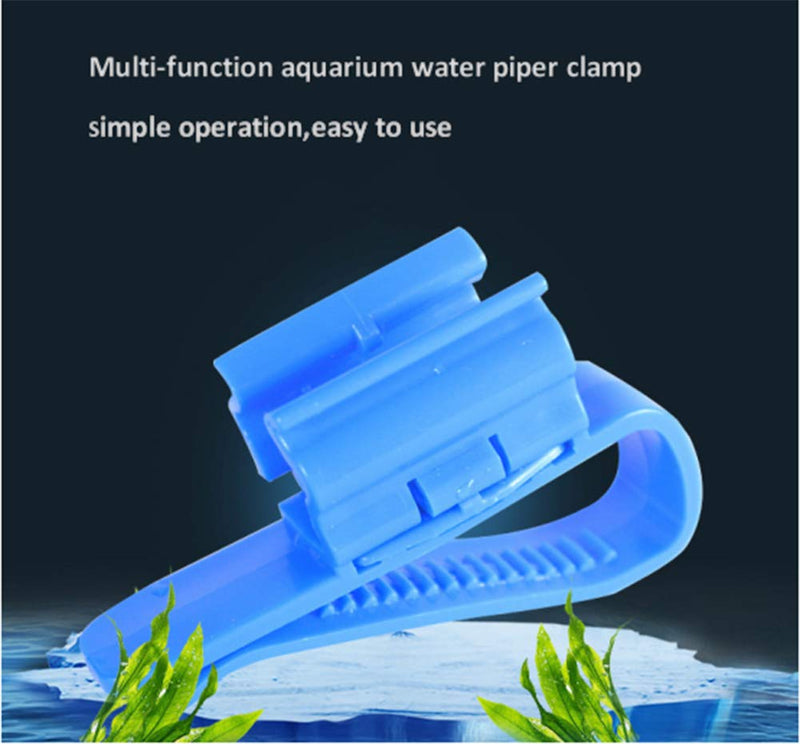 AKOAK 3 Pcs Fish Tank Hose Support Multi-Functional Blue Mounting Water Pipe Clip 8-16 mm Pipe Holder Aquarium Supplies Accessories - PawsPlanet Australia