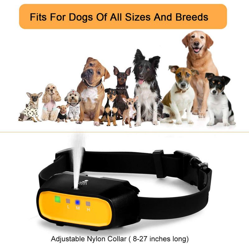 [Australia] - Spray Dog Training Collar with Remote Control,2 Modes Spray Dog Bark Collar (Not Included Citronella Spray),500 ft Range No Electric Shock Harmless,Rechargeable Waterproof (With Remote Control) 