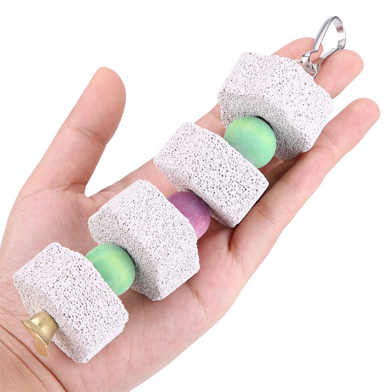 Bird Chewing Toys,Colorful Mineral Bird Beak Grinding Stone Parrot Chewing Toy for Parakeet Cockatiel Hamster - PawsPlanet Australia