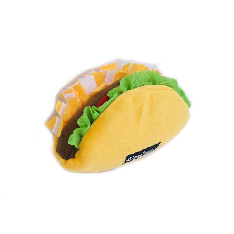 [Australia] - ZippyPaws NomNomz Plush Squeaker Dog Toy The Foodie Pup Taco 