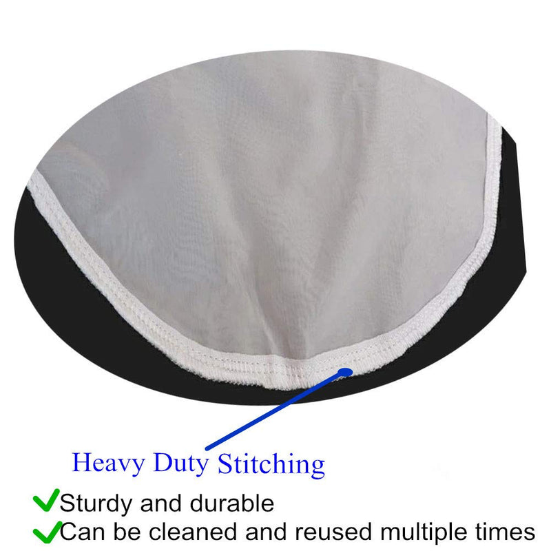 [Australia] - Honritone 5Pack Nylon Mesh Filter Socks NMO 50/100 / 200/300 / 400 Micron - 7 Inch Ring by 18 Inch Long – Water Liquid Filter Bags for Aquarium, Industrial 200 micron 7 x 18 inch Nylon Mesh Bag 