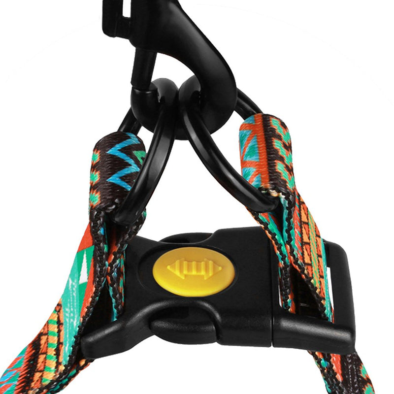 [Australia] - CollarDirect Adjustable Dog Harness Tribal Pattern Step-in Small Medium Large, Comfort Harness for Dogs Puppy Outdoor Walking Pattern 2 