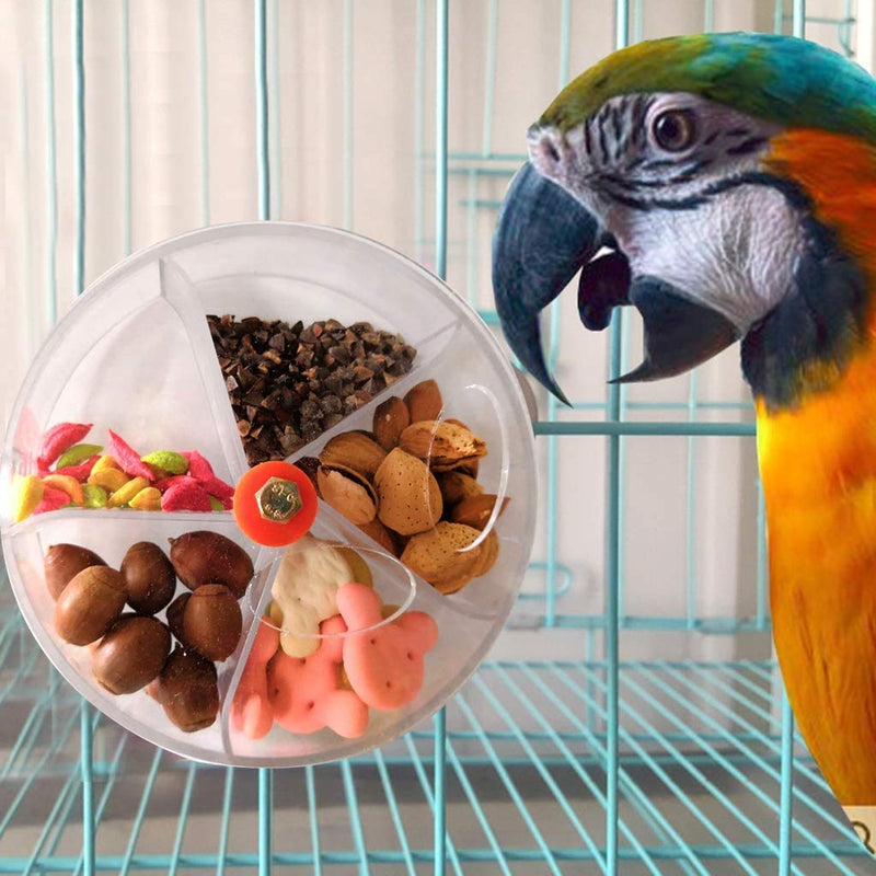 Bird Foraging Toy, Parrot Foraging Wheel, Bird Puzzle Feeder, Intelligence Growth Cage Toys, Parrot Food Feeder, for Parrot Budgie Parakeet Cockatiel Conure - PawsPlanet Australia