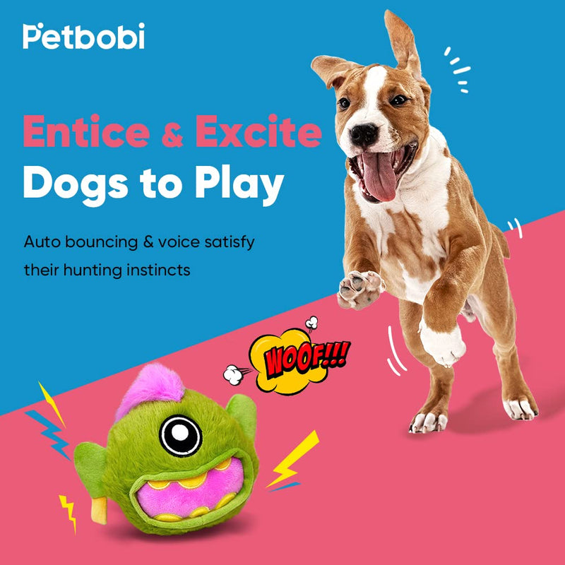 Petbobi Interactive Dog Toys Active Rolling Ball for Dogs with Battery Operated, Include Self Moving Balls and Chewable Plush Cover for Small and Medium Dogs to Chase and Self Play, Mysterious Bobby - PawsPlanet Australia