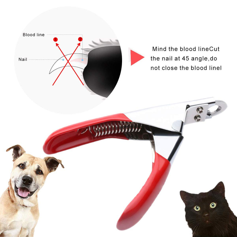 Darmire Pet Nail Clipper,Stainless Steel Pet Toes Cutter Scissor,Professional Grooming Tool for Dog Puppy Cat Kitten Rabbit Bunny Bird Hamster - PawsPlanet Australia