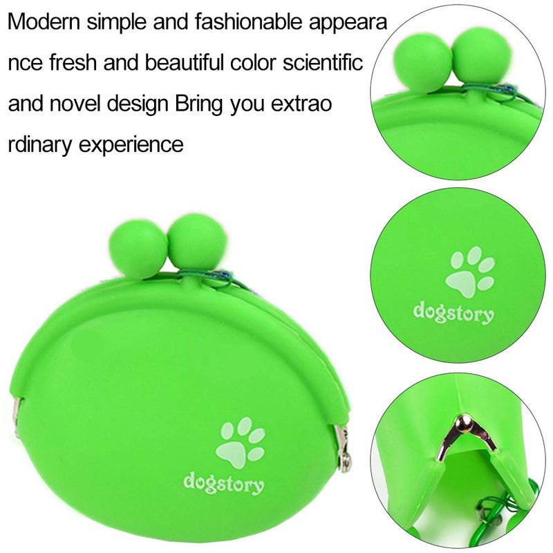 GOODGDN 2PCS Dog Treat Pouch,Silicone Dog Training Bag Portable Dog Treat Bags,Training Pet Puppy Bag Pocket Snack, Closing and Waist Clip, Silicone Treat Bag Pouch for Dog Travel, Blue and Green - PawsPlanet Australia