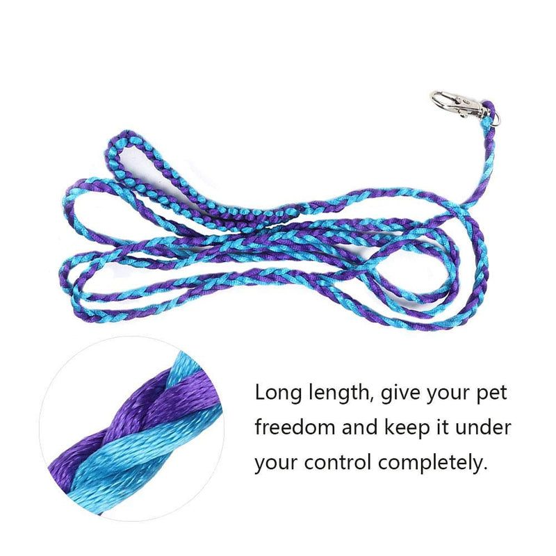 Small Animals Leash Pet Rat Mouse Hamster Harness Adjustable Small Animal Outdoor Leash Walking Training Hamster Leashes for Bunny Hamster Ferret Small Animal (blue purple) blue purple - PawsPlanet Australia