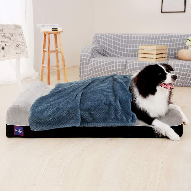 Laifug Premium Fluffy Fleece Warm Dog Blanket,Multiple Sizes,Machine Washable,Soft Plush Throw Protects Couch, Chairs, Car, or Bed from Spills, Stains - PawsPlanet Australia