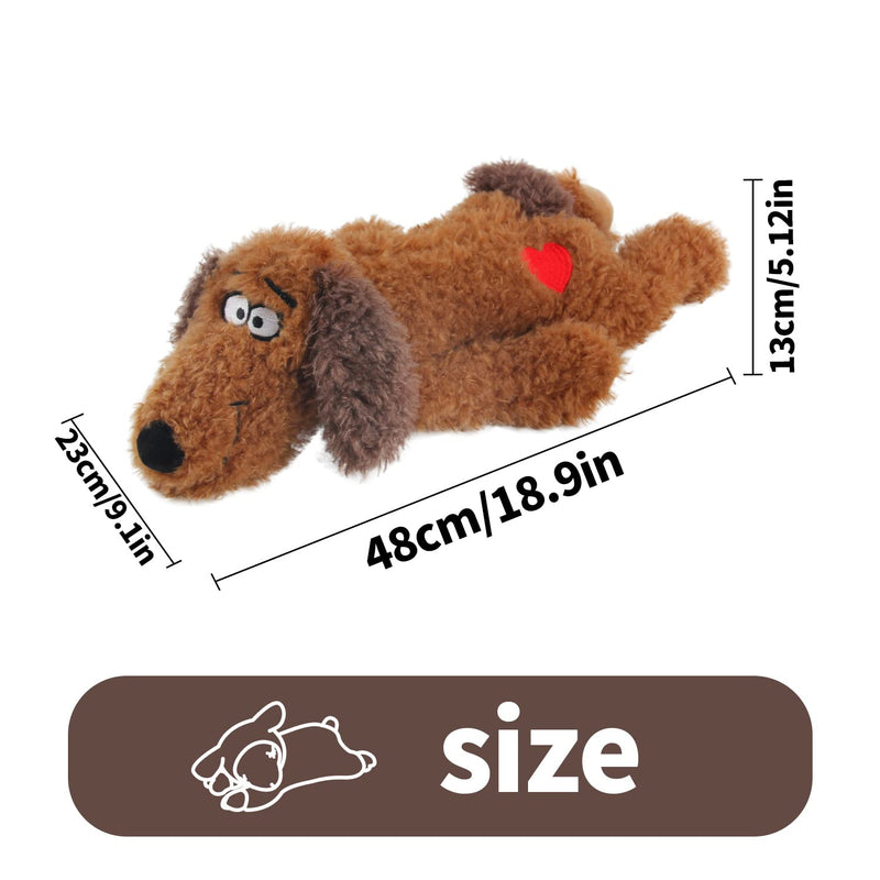 All For Paws Heartbeat Dog Toy,Dog Anxiety Relief,Dog Toys,Pet Toys,Dog Anxiety Relief Behavioral Training Aid Toy Brown Dog 48cm - PawsPlanet Australia