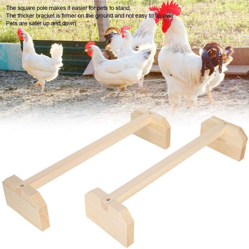Chicken Wooden Perches, 2pcs Large Wooden Bird Stand Training Hens Roosting Bar for Coop and Brooder Parrots - PawsPlanet Australia
