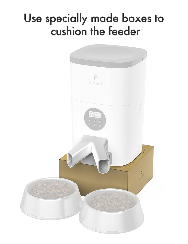 PETLIBRO Two-Way Pet Meal Splitter, Multiple Cat Feeder Accessories for Two Cats or Dogs, Same Time Feeding Food Dispenser Suitable for Automatic Cat Feeder Model PLAF001, PLAF101,PLAF002 - PawsPlanet Australia