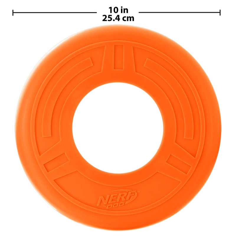 Nerf Dog 10in Atomic Flyer - Orange - PawsPlanet Australia